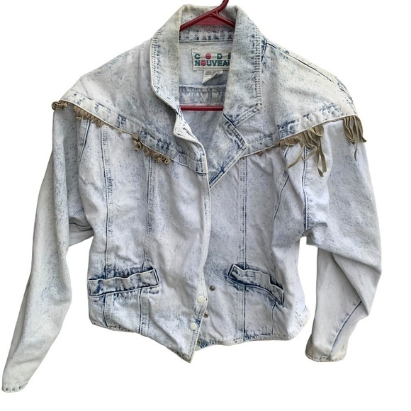 Vintage Acid Wash Blue Jean Denim Jacket Women’s Size Small - Picture 1 of 8